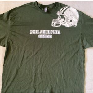 Gildan Olive Green Philadelphia Graphic Tee